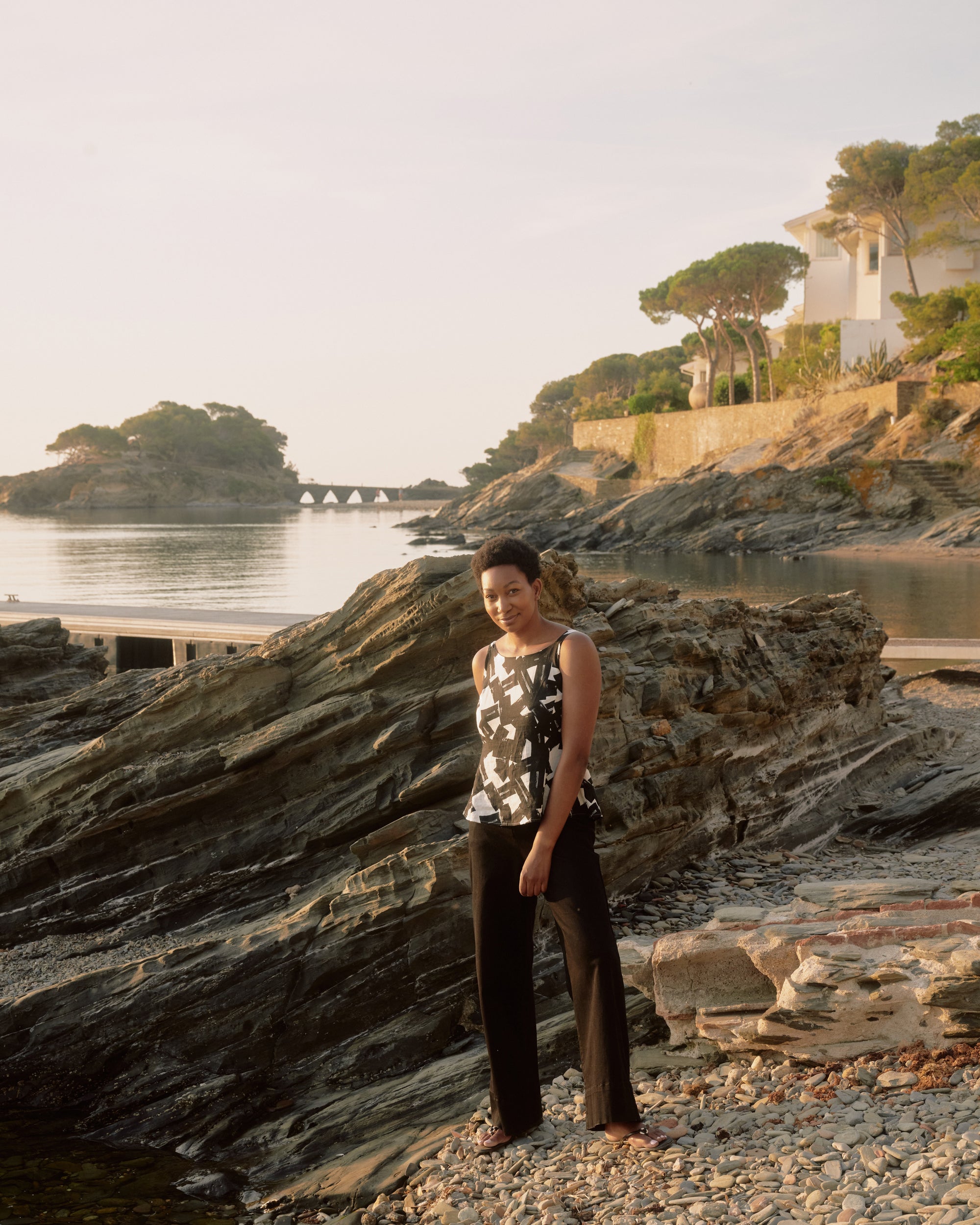 Kuki Linen Top - Santiago Print