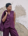 Hanover Linen Vest - Acai