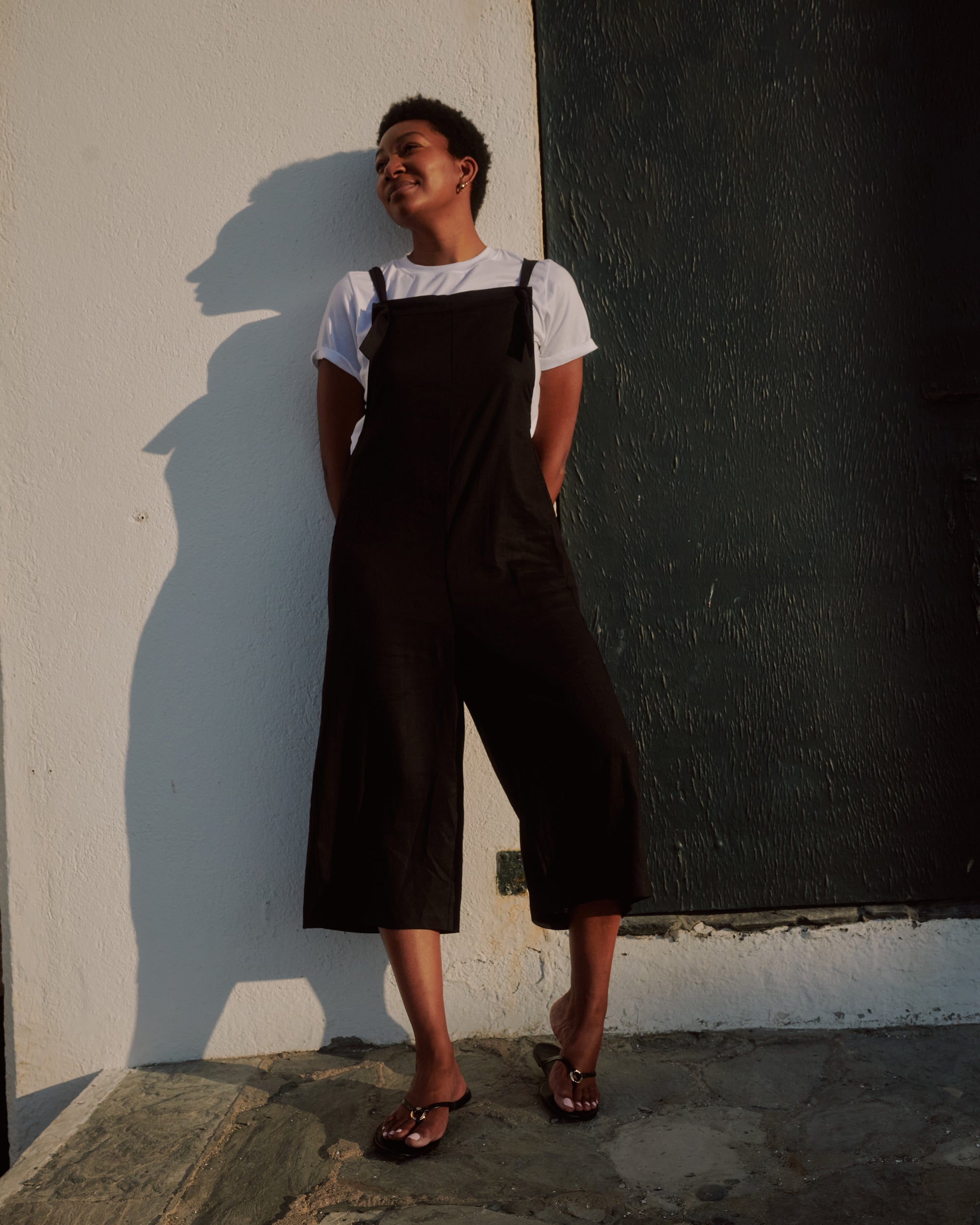 Kora Linen Overalls - Black | Plus Size & Straight Size Women's Fashion | Universal Standard