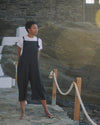 Kora Linen Overalls - Black