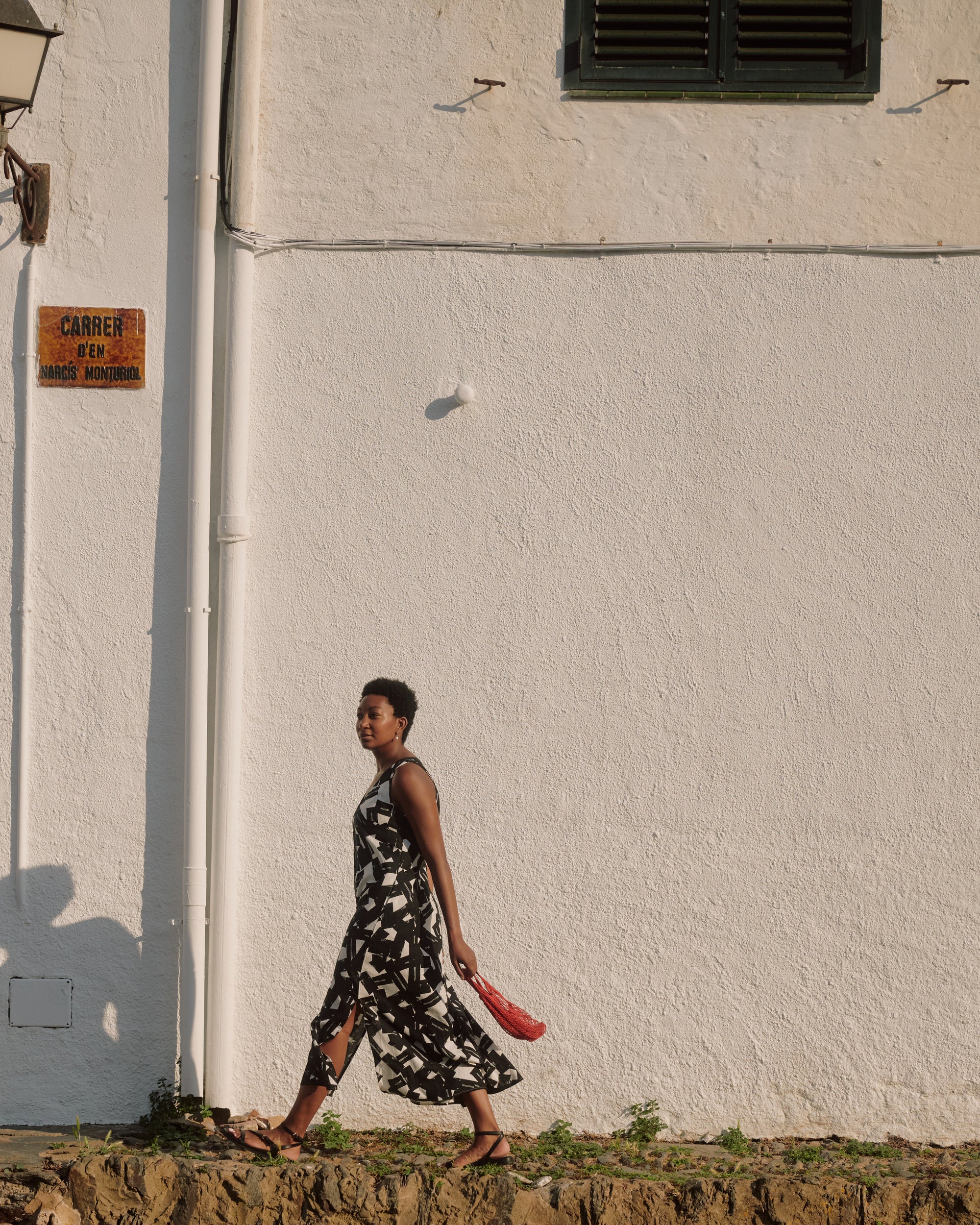 Islet Button-Down Linen Maxi Dress - Santiago Print