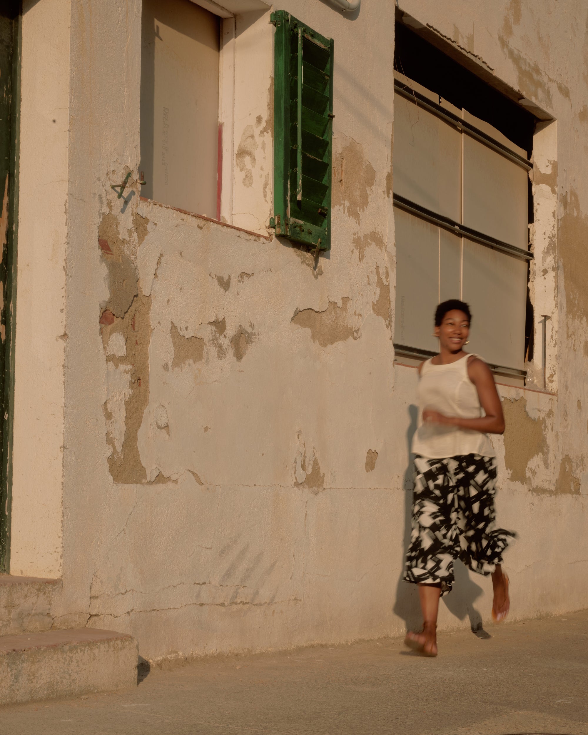 Palazzo Cargo Linen Pant - Santiago Print