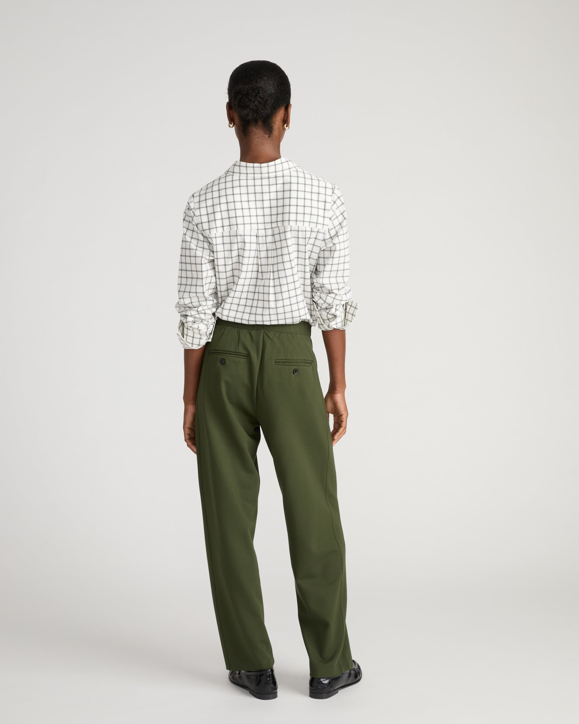 Audrey Relaxed Uniform Ponte Workpant - Kombu Green | Plus Size & Straight Size Women's Fashion | Universal Standard