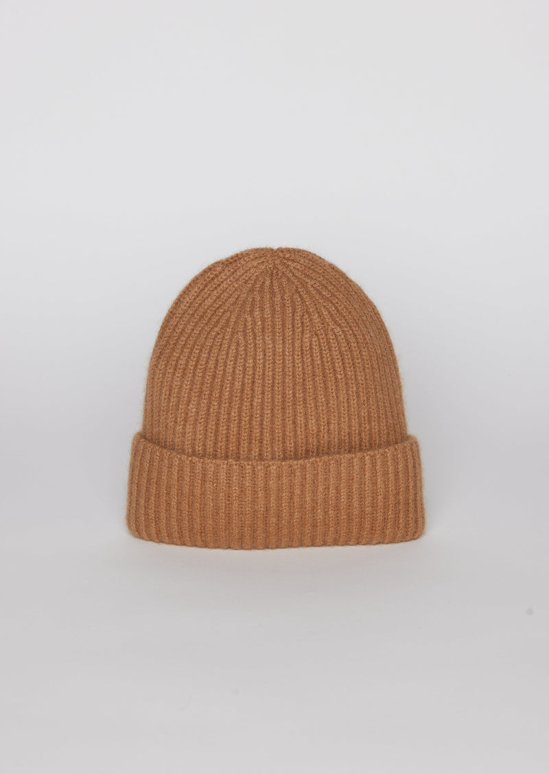 Cashmere Rib Beanie