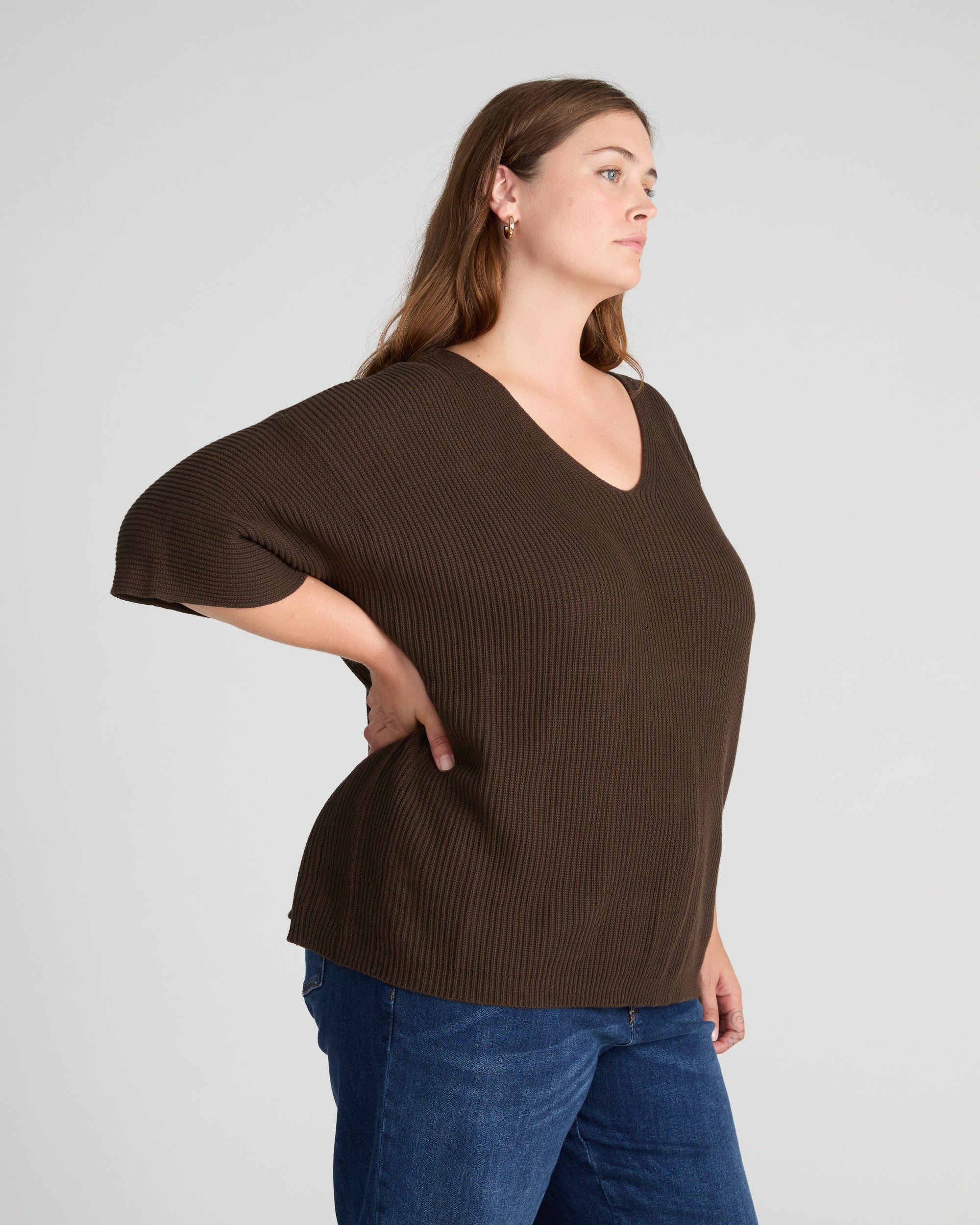 Lotus Sweater - Deep Brown | Plus Size & Straight Size Women's Fashion | Universal Standard