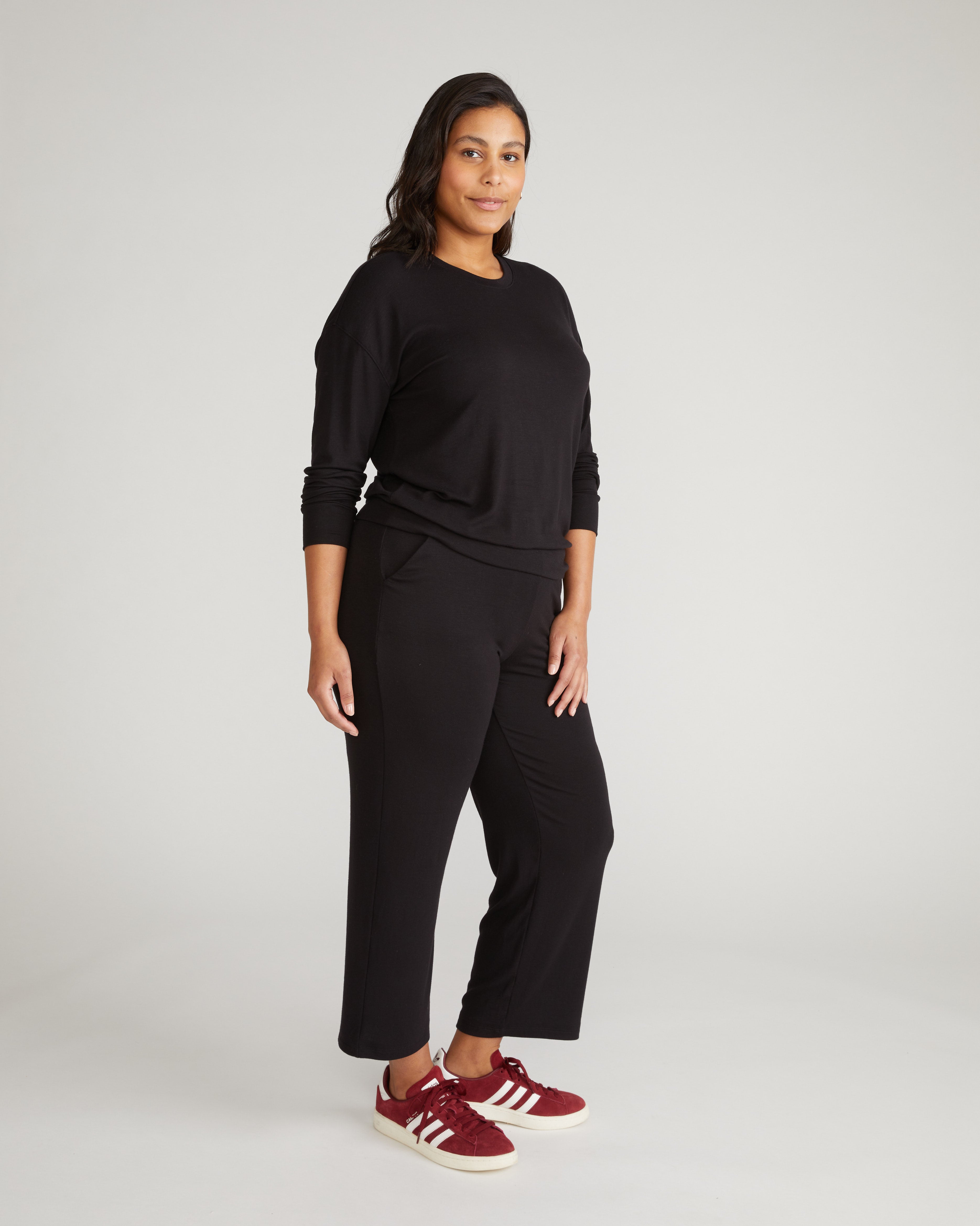 TravelKnit Relaxed Pants - Black – Universal Standard