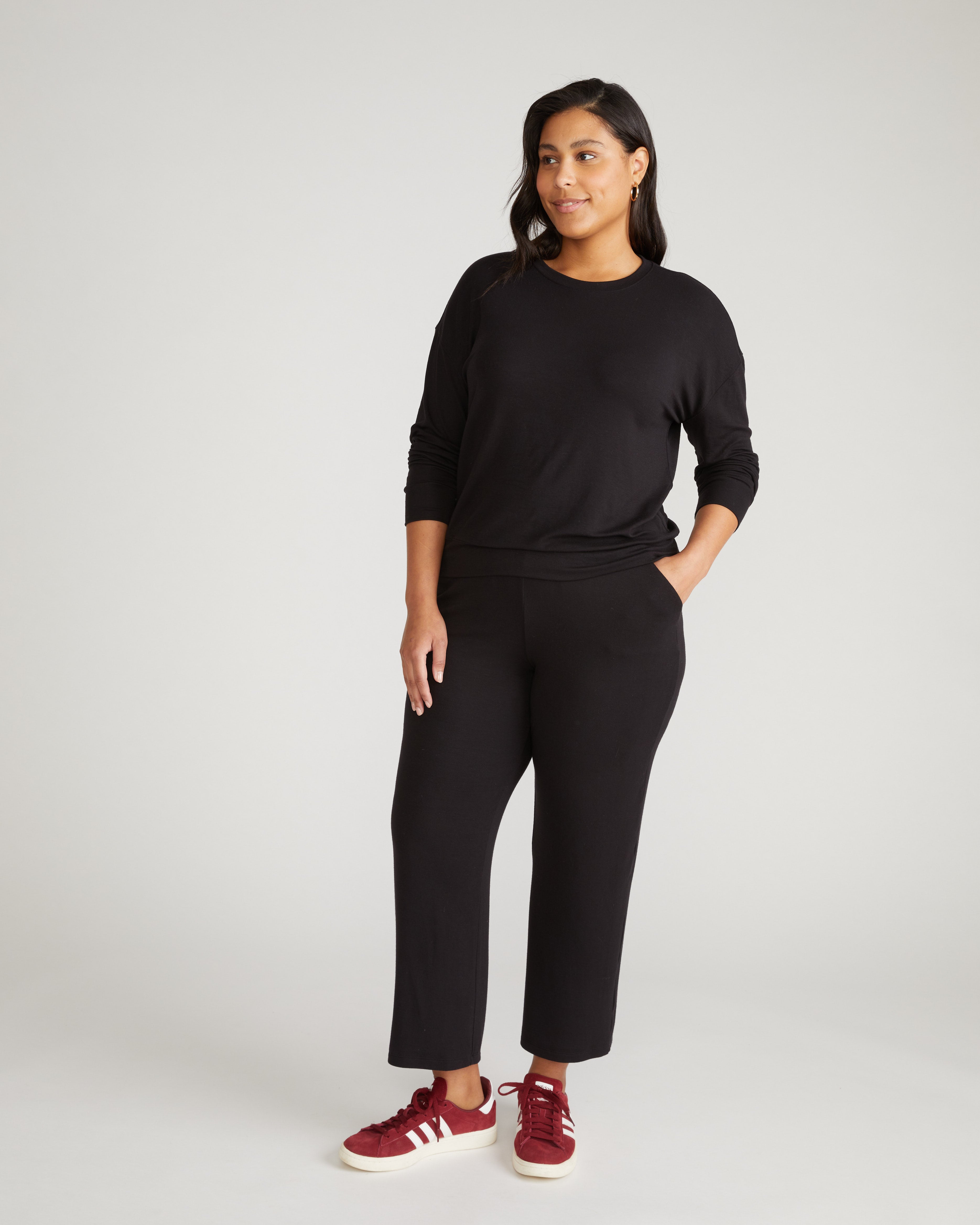 TravelKnit Relaxed Pants - Black – Universal Standard