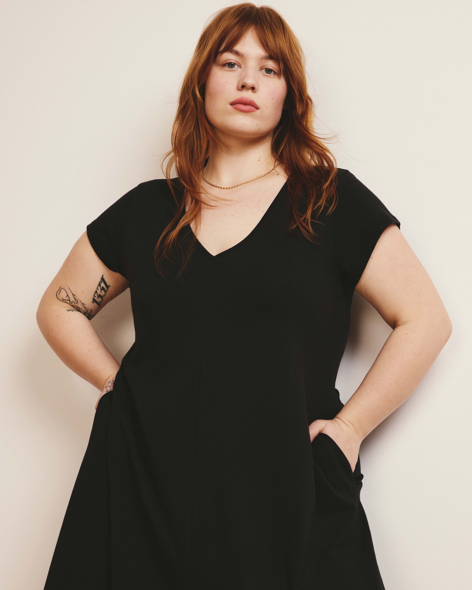 Danna Jersey Dress - Black | Plus Size & Straight Size Women's Fashion | Universal Standard