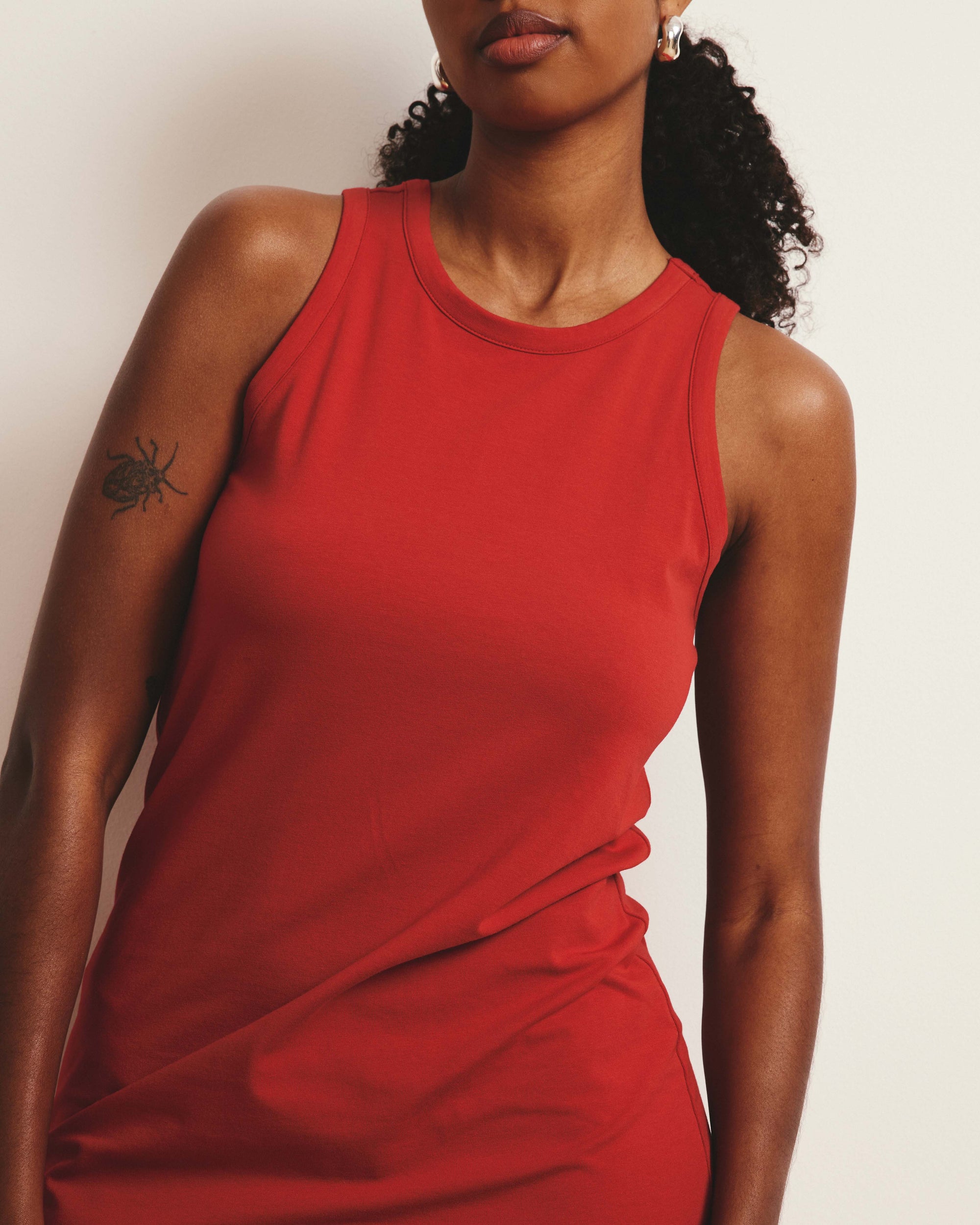 red tank dress womens Red Tank Dress