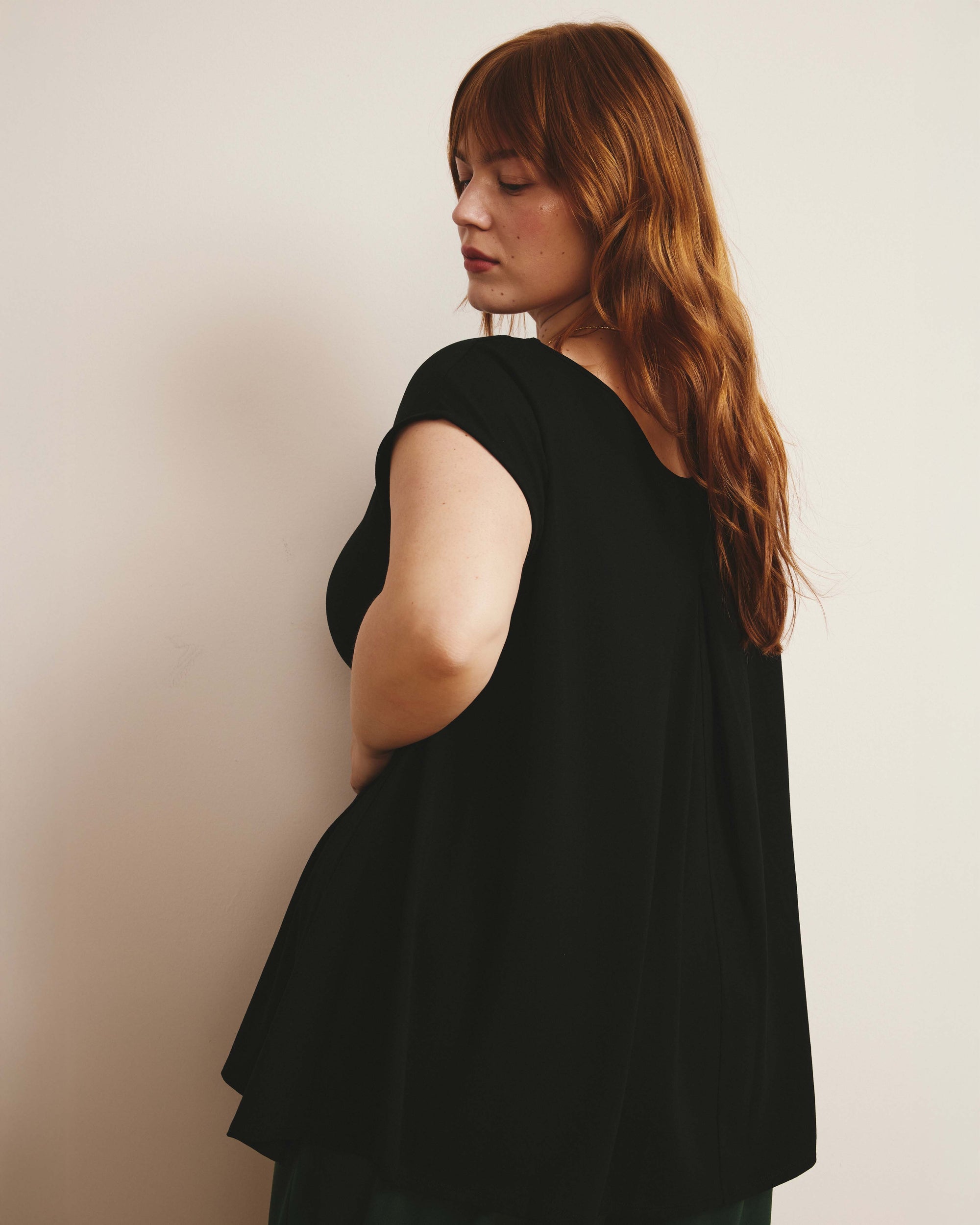 Heatwave Divine Jersey Flared Top - Black | Plus Size & Straight Size Women's Fashion | Universal Standard