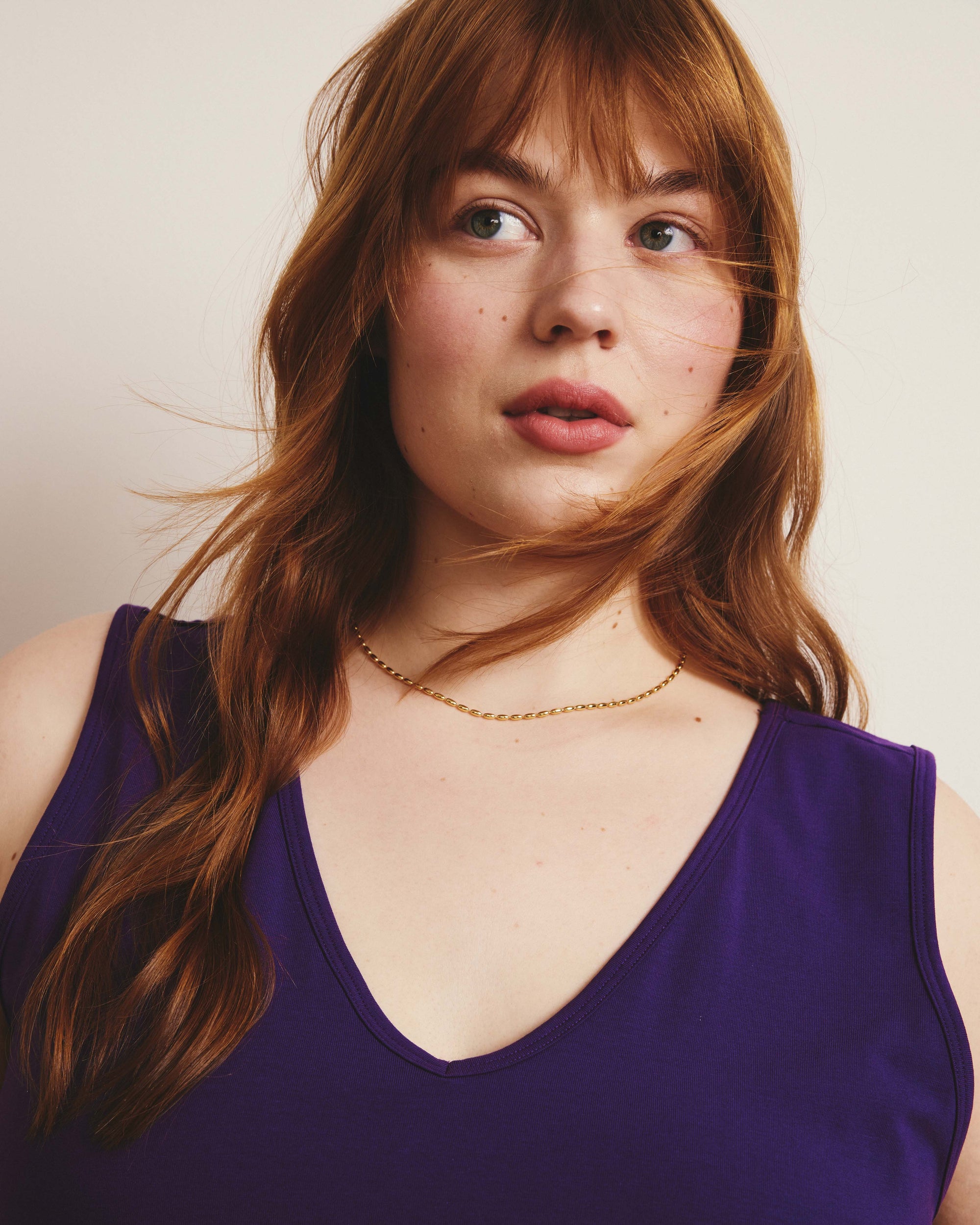 Double V Tank - Deep Purple