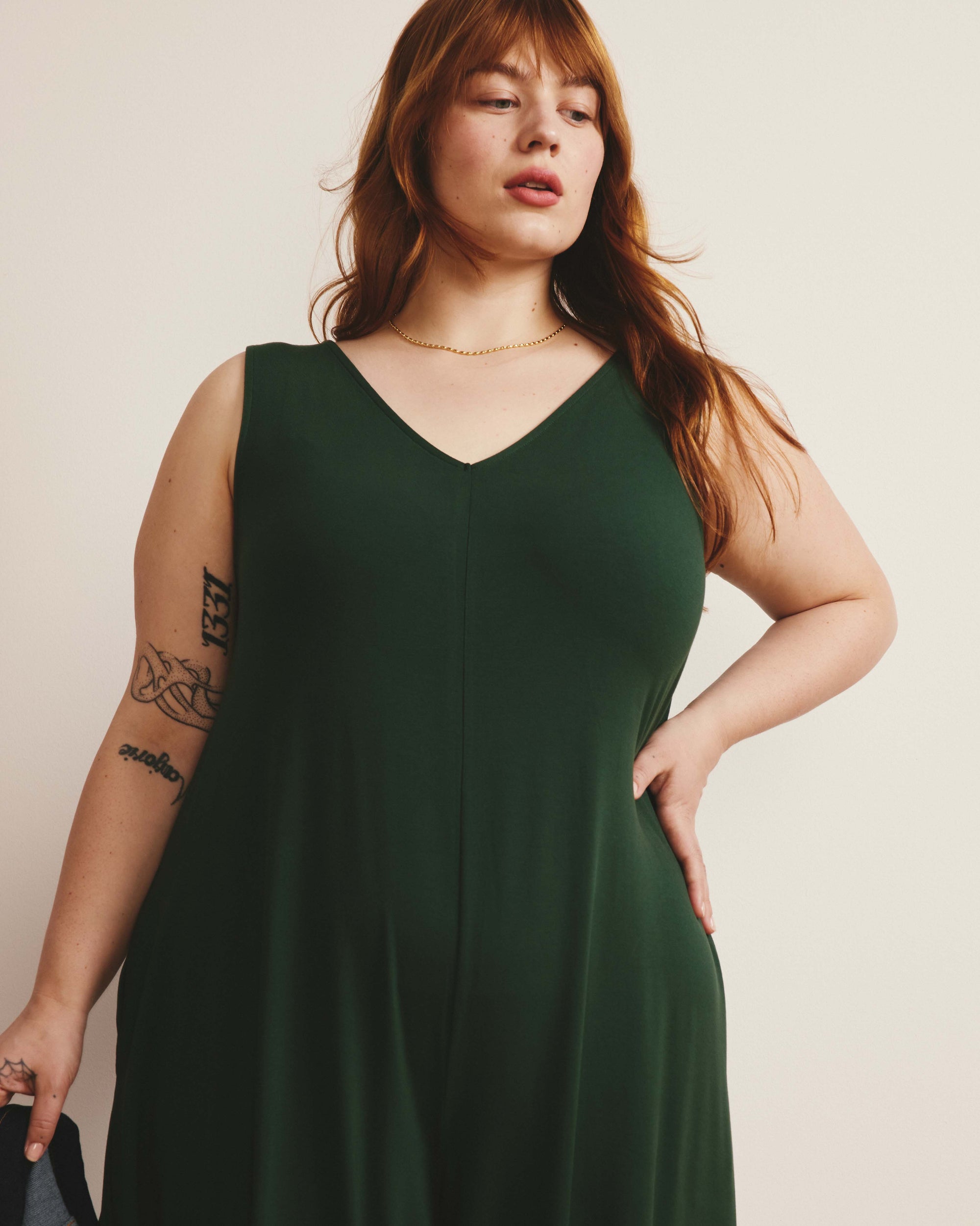 Sunny Divine Jersey Jumpsuit - Conifer | Plus Size & Straight Size Women's Fashion | Universal Standard