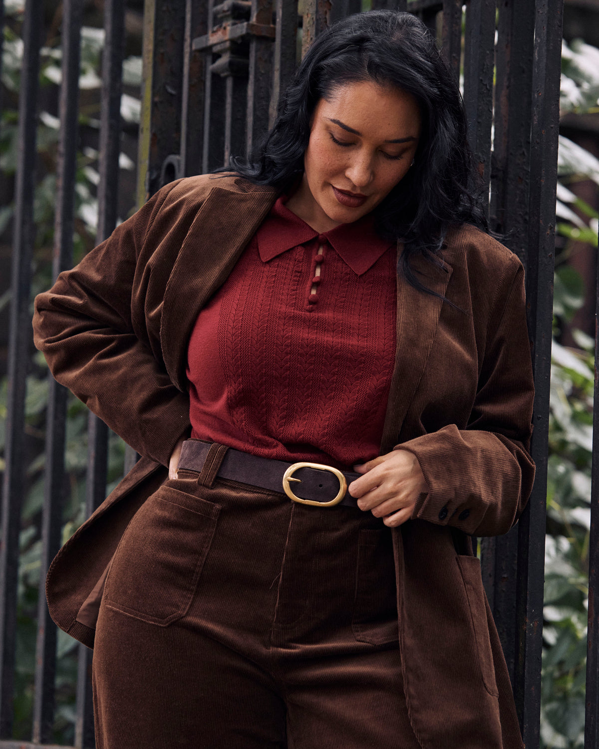 Davis Corduroy Blazer - Coffee | Plus Size & Straight Size Women's Fashion | Universal Standard