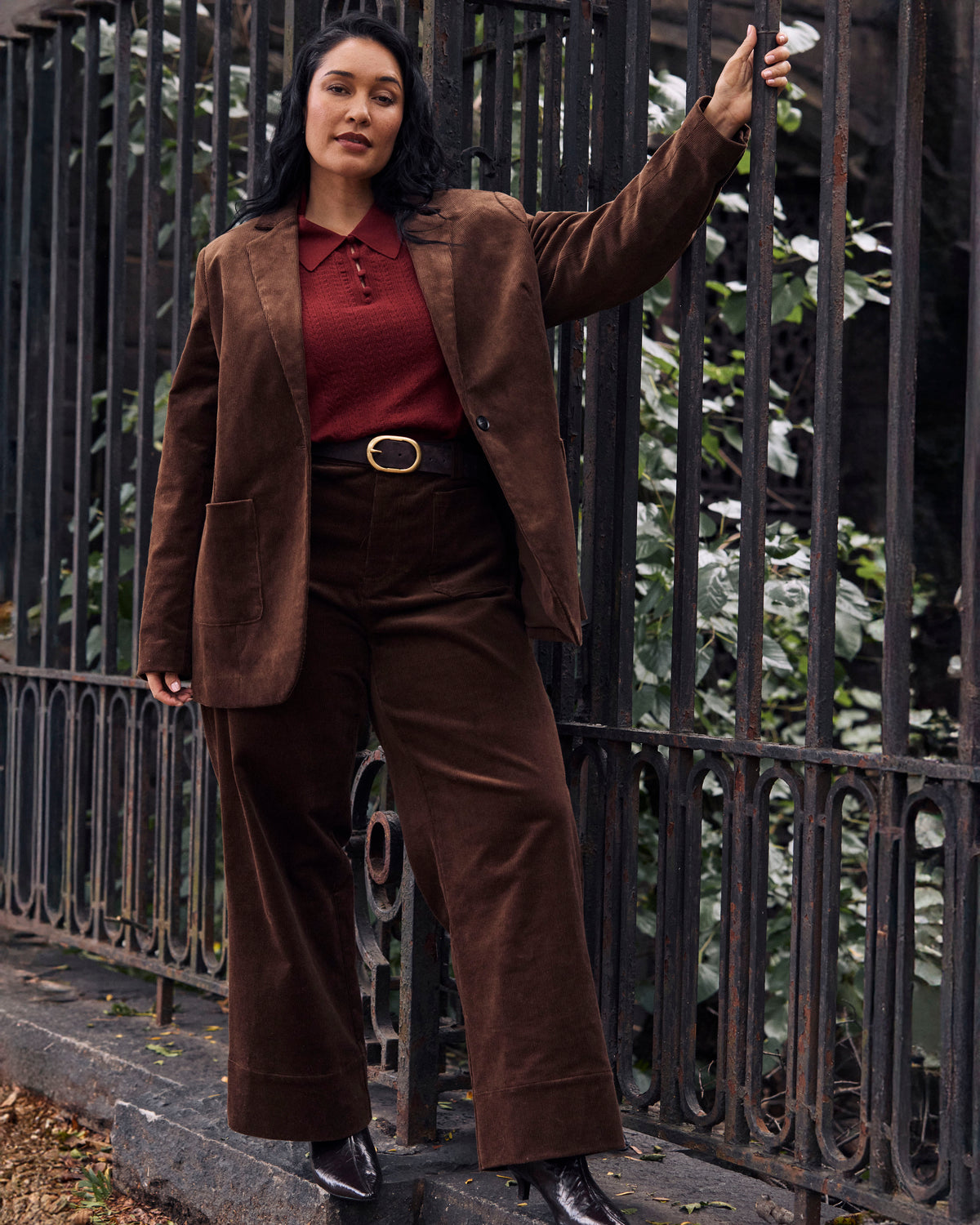 Davis Corduroy Blazer - Coffee | Plus Size & Straight Size Women's Fashion | Universal Standard