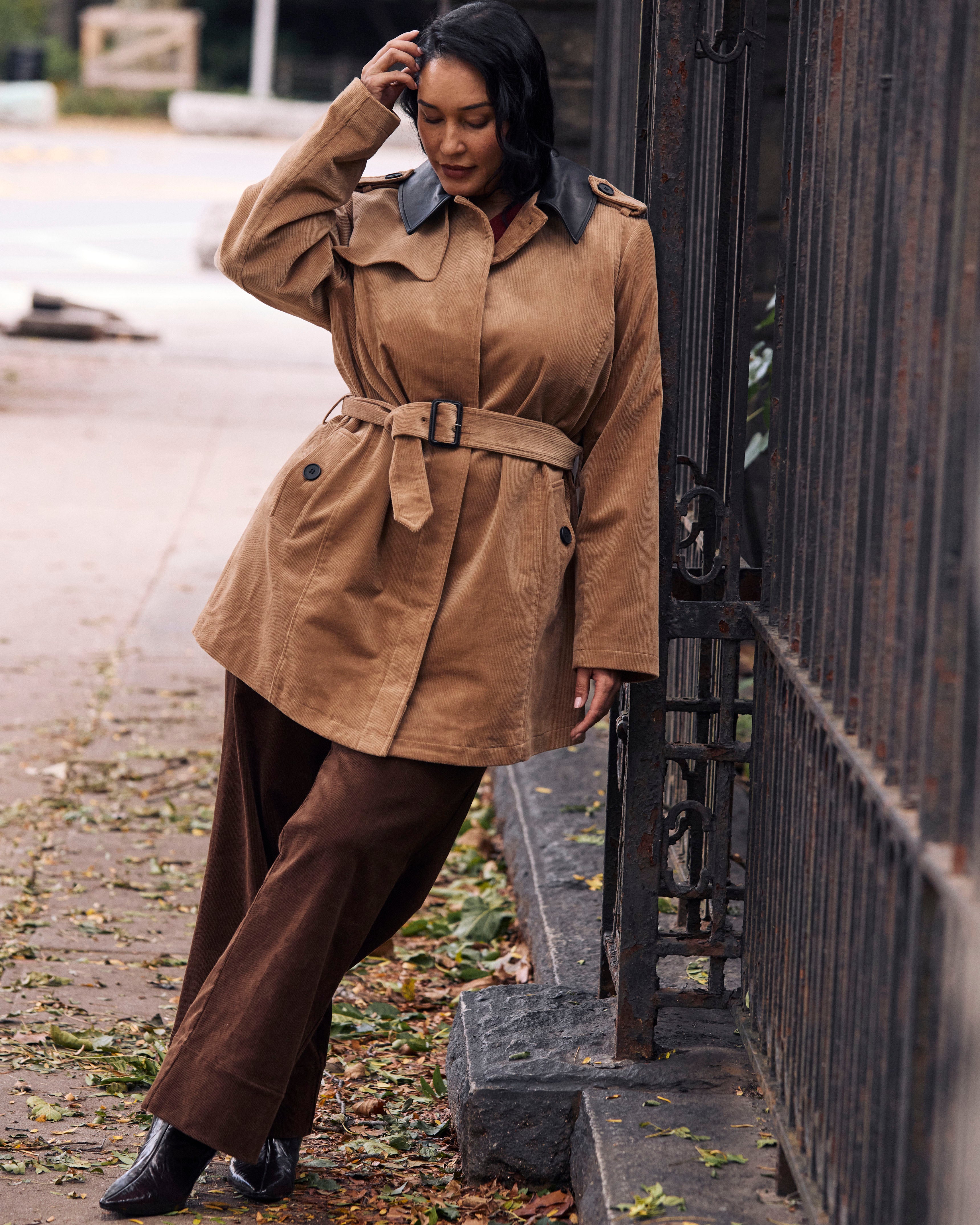 3way trench coat【L'or】 Cortland Stretch Corduroy Trench Coat - Classic Camel – Universal