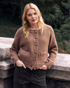 Beverly Brushed Wool Blend Cardigan - Classic Camel