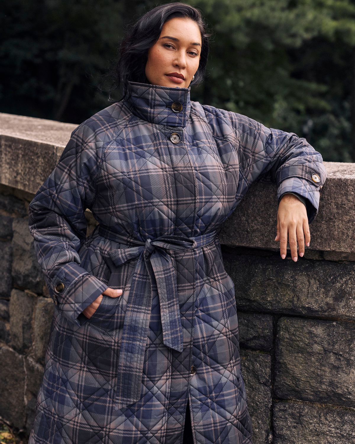 Nehra Quilted Coat - Ashbury Plaid | Plus Size & Straight Size Women's Fashion | Universal Standard