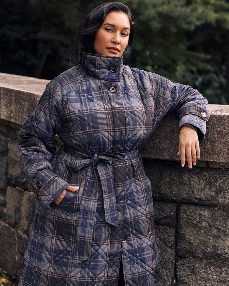 Nehra Quilted Coat - Ashbury Plaid | Plus Size & Straight Size Women's Fashion | Universal Standard