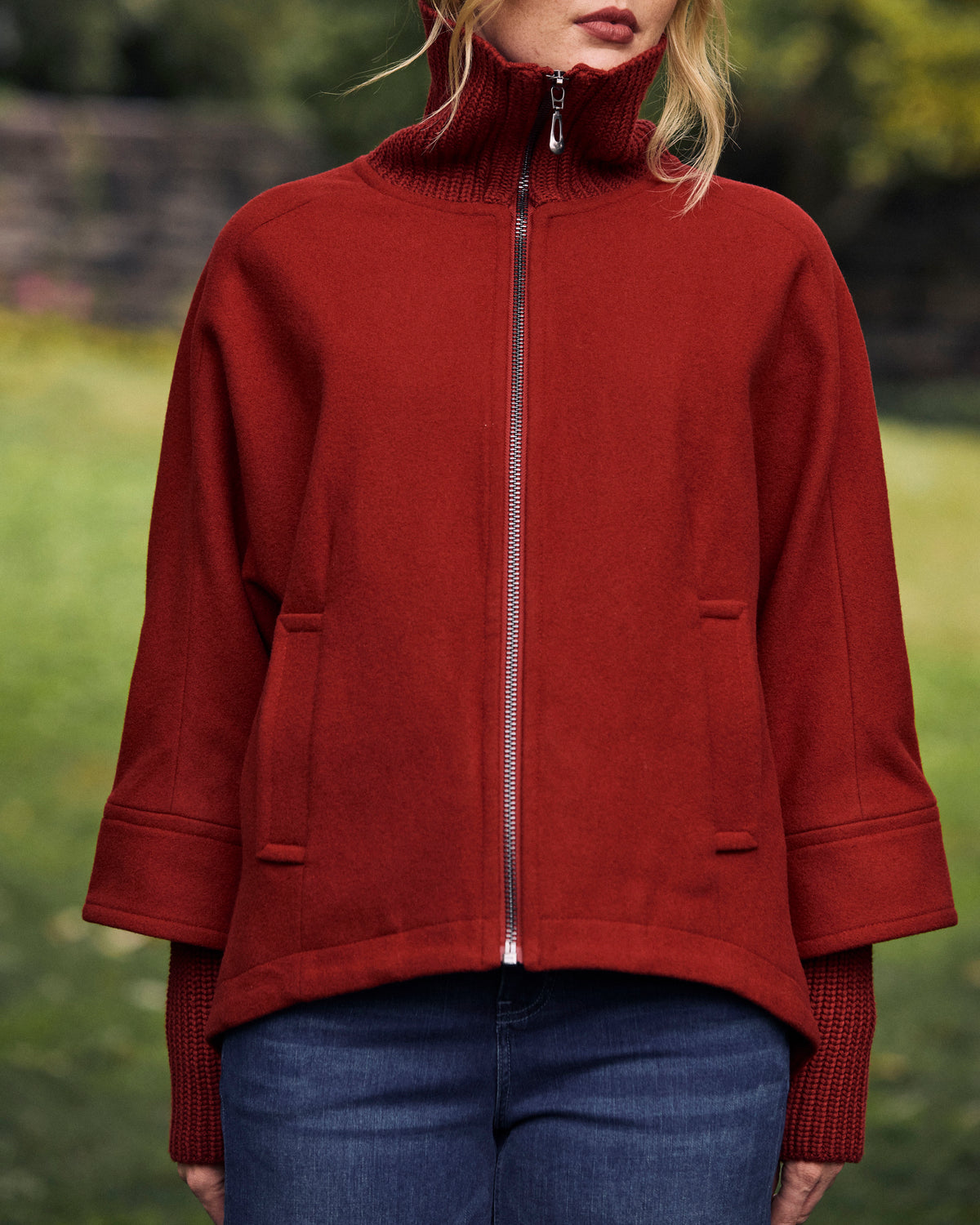 Utopia Wool Blend Coat - Autumnal Red | Plus Size & Straight Size Women's Fashion | Universal Standard