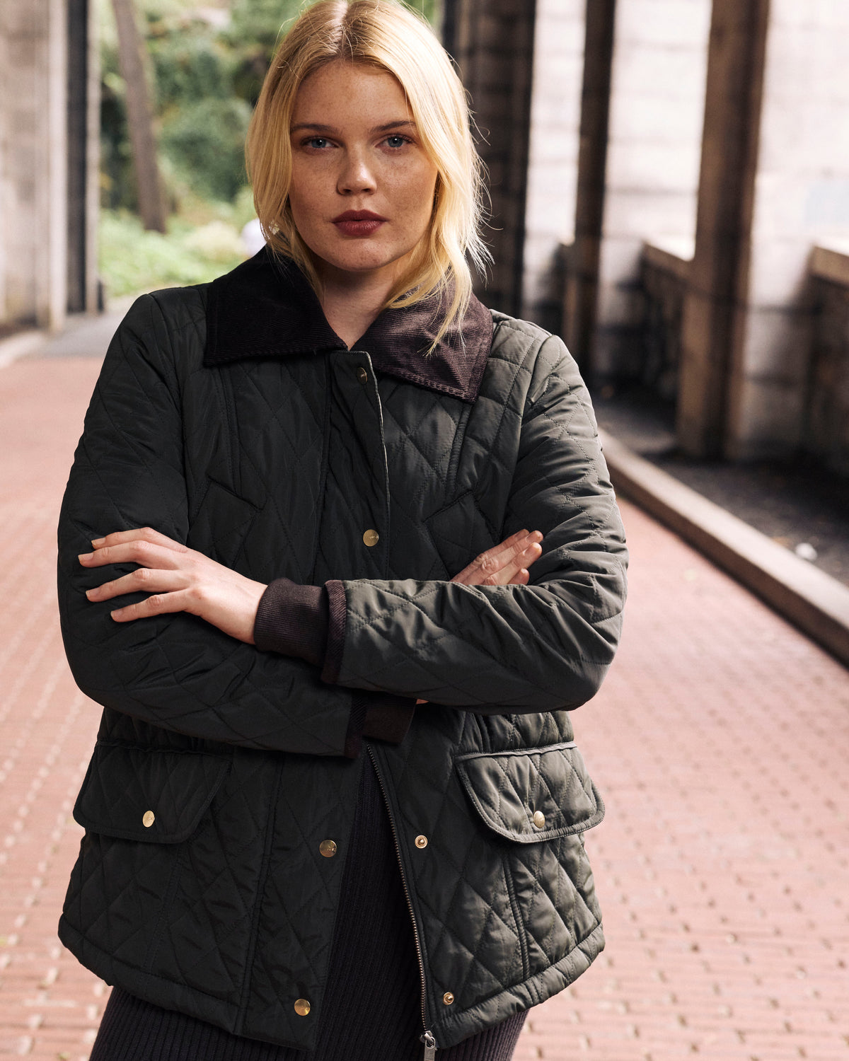 Cambridge Quilted Heritage Jacket - Winter Willow | Plus Size & Straight Size Women's Fashion | Universal Standard