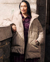 Matterhorn Mid Hooded Puffer - Mushroom Stone | Plus Size & Straight Size Women's Fashion | Universal Standard