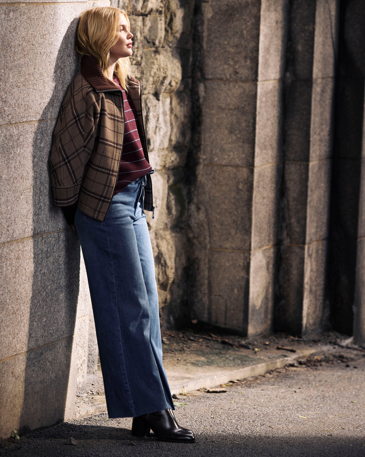 Roxy ComfortDenim Drawstring Jeans - Western Blue Wash