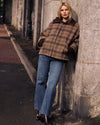 Utopia Wool Blend Coat - Brown Torino Plaid