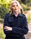 Cortland Stretch Corduroy Trench Coat - Navy | Plus Size & Straight Size Women's Fashion | Universal Standard