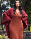 Better-Than-Wool Faux Wrap Dress - Cognac | Plus Size & Straight Size Women's Fashion | Universal Standard