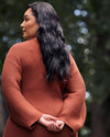 Better-Than-Wool Faux Wrap Dress - Cognac | Plus Size & Straight Size Women's Fashion | Universal Standard