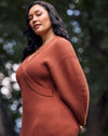Better-Than-Wool Faux Wrap Dress - Cognac | Plus Size & Straight Size Women's Fashion | Universal Standard