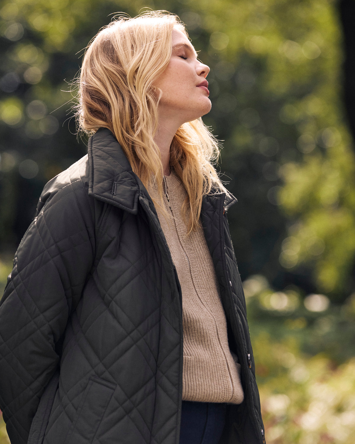 Nehra Quilted Coat - Winter Willow | Plus Size & Straight Size Women's Fashion | Universal Standard