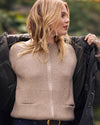 Better-Than-Wool Zip Cardigan - Almond Dust | Plus Size & Straight Size Women's Fashion | Universal Standard