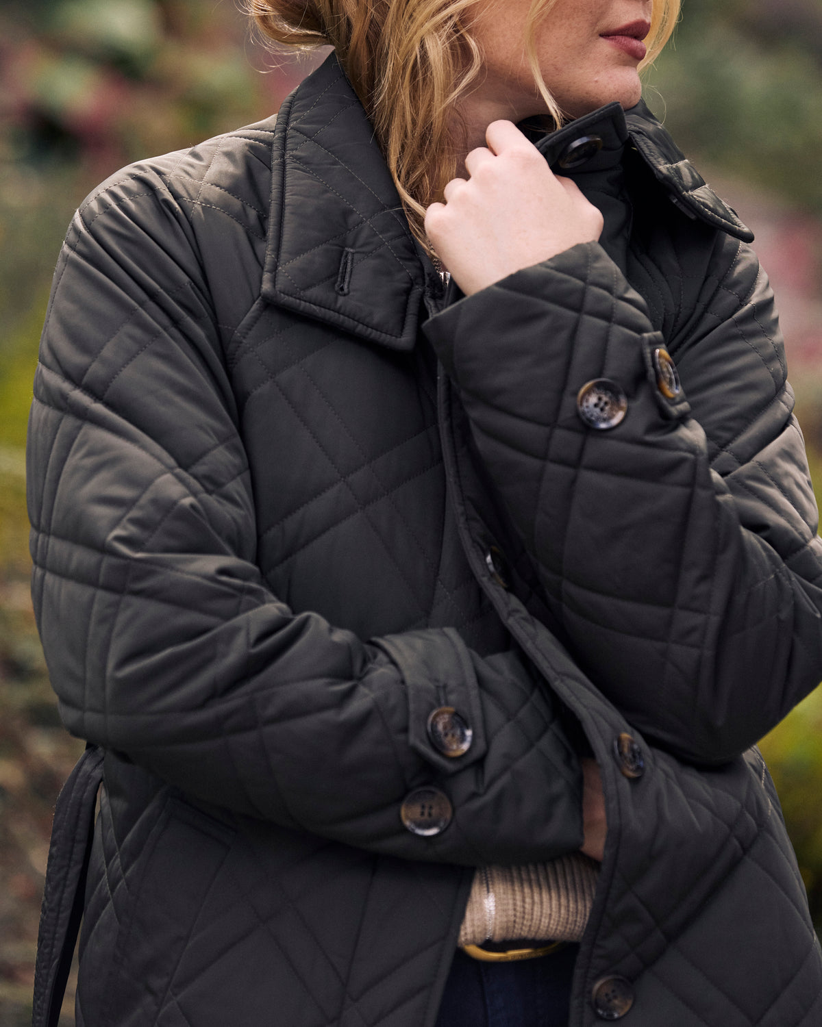 Nehra Quilted Coat - Winter Willow | Plus Size & Straight Size Women's Fashion | Universal Standard