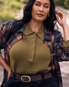 Soft Spun Polo Sweater - Capulet Olive | Plus Size & Straight Size Women's Fashion | Universal Standard
