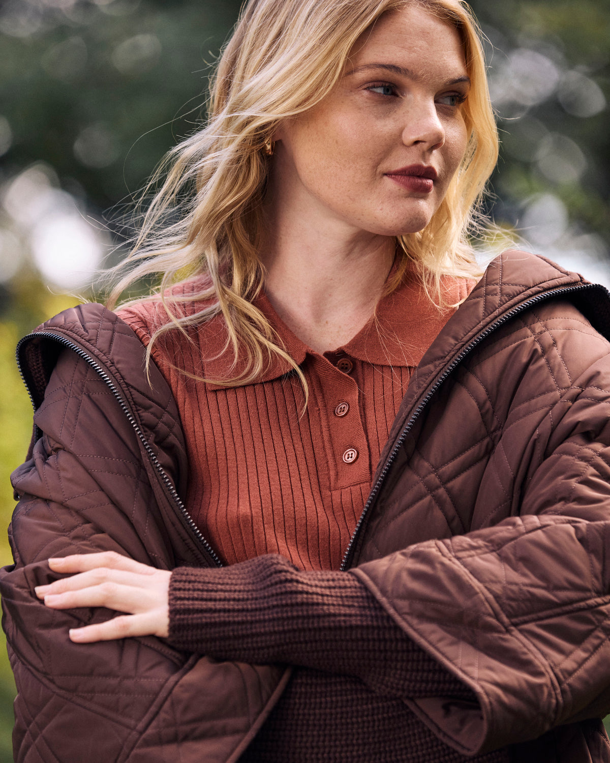 Arcadia Puffer Coat - Coffee | Plus Size & Straight Size Women's Fashion | Universal Standard