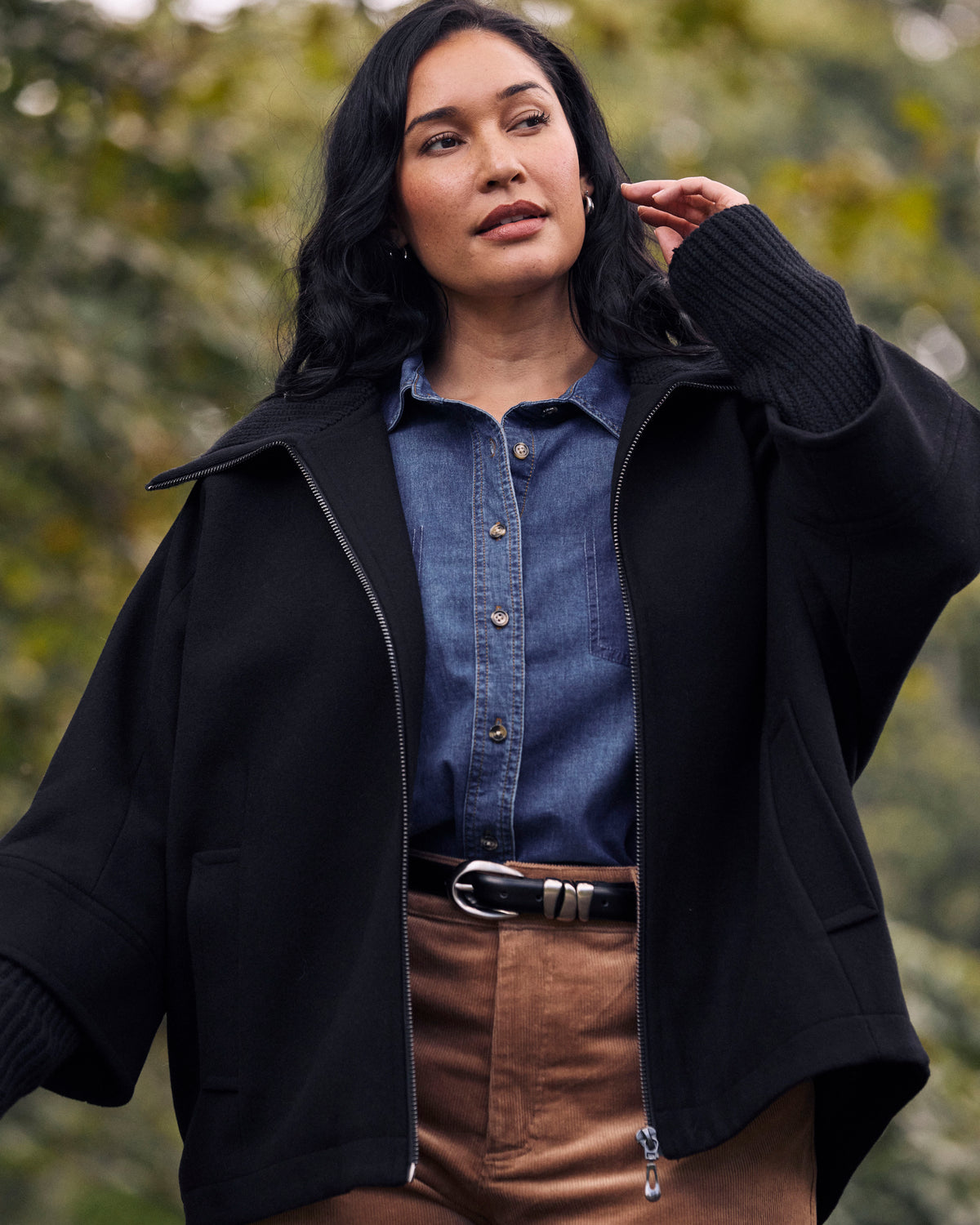 Utopia Wool Blend Coat - Black | Plus Size & Straight Size Women's Fashion | Universal Standard