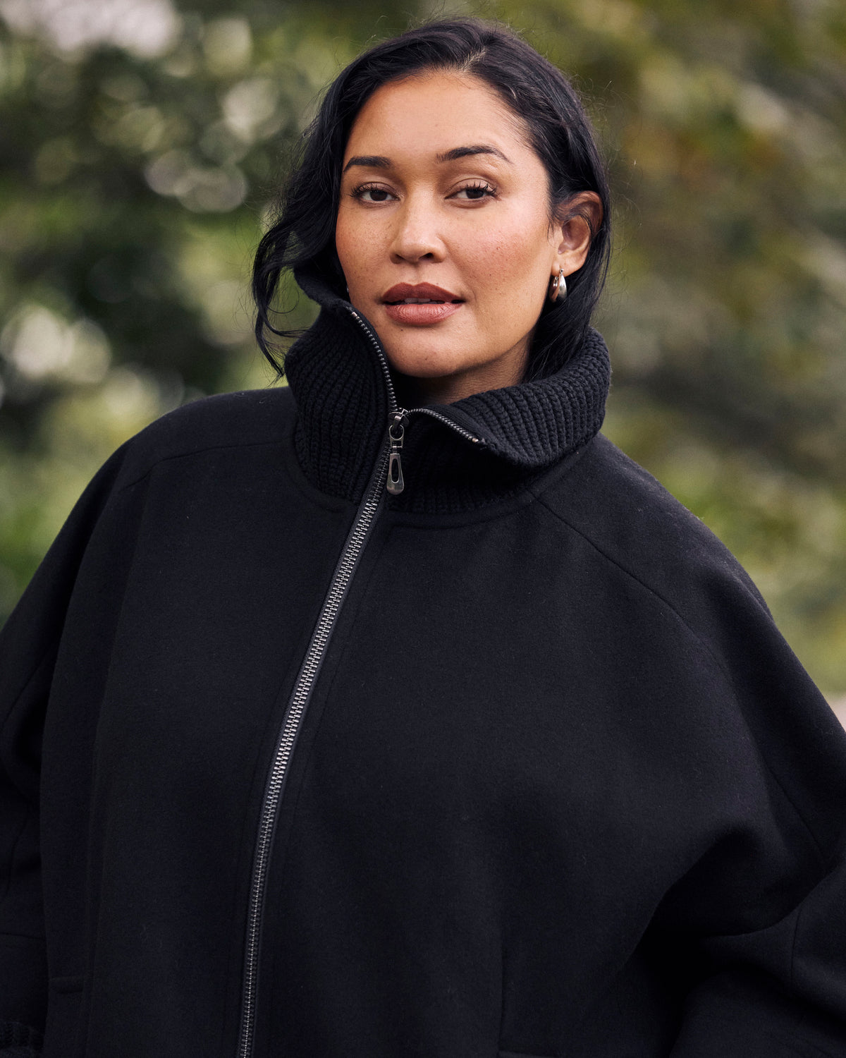 Utopia Wool Blend Coat - Black | Plus Size & Straight Size Women's Fashion | Universal Standard