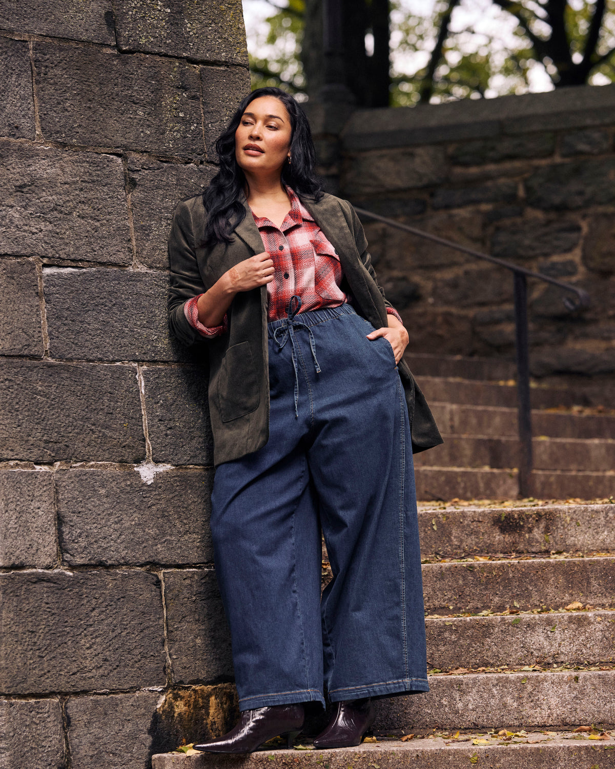 Davis Corduroy Blazer - Winter Willow | Plus Size & Straight Size Women's Fashion | Universal Standard