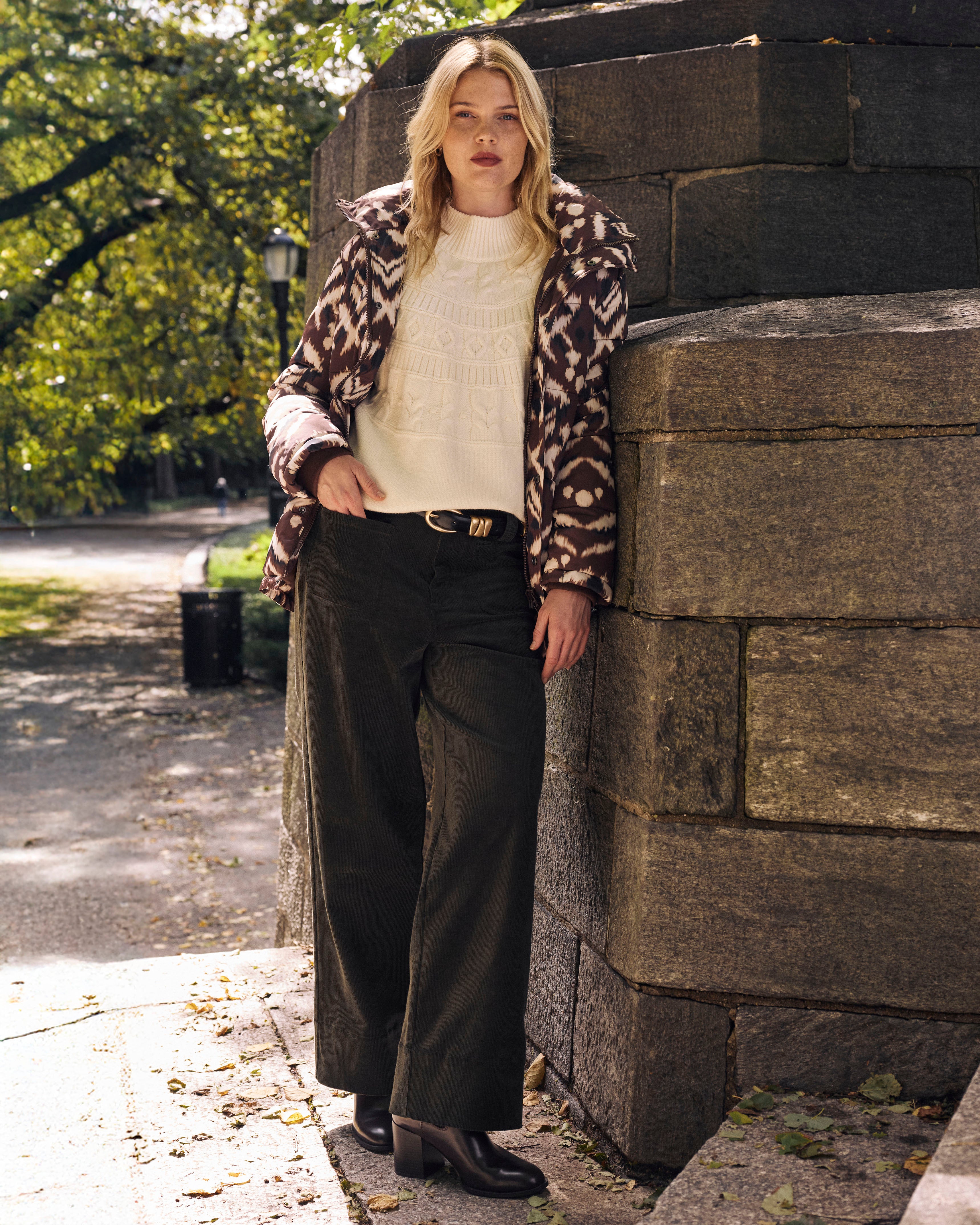 Claudia High Rise Stretch Corduroy Pants - Winter Willow | Plus Size & Straight Size Women's Fashion | Universal Standard