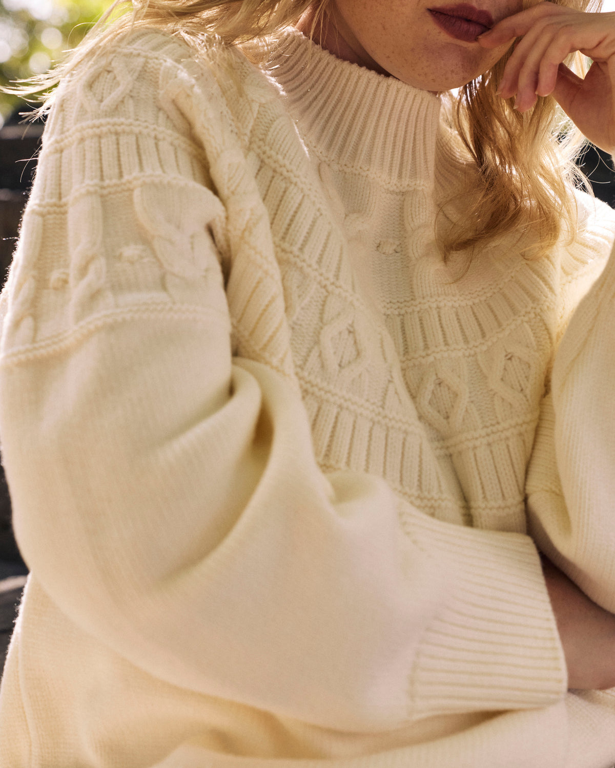 Safiya Cable Knit Sweater - Cream | Plus Size & Straight Size Women's Fashion | Universal Standard