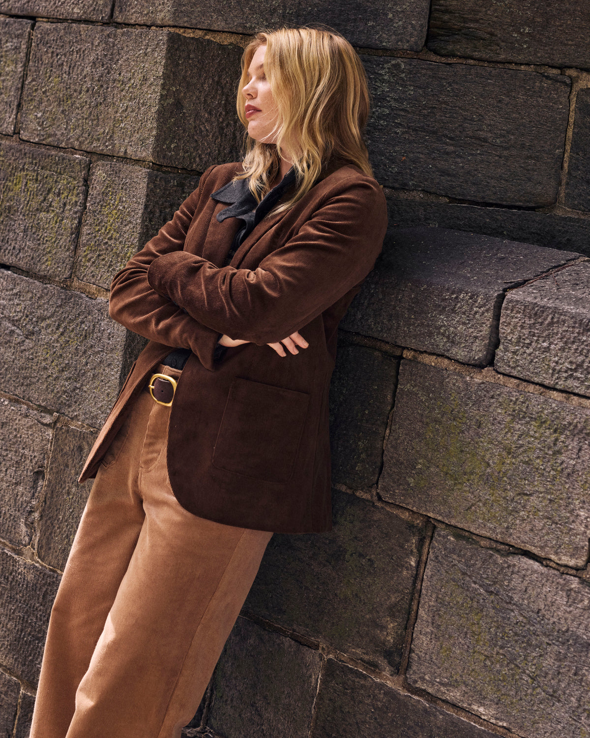 Davis Corduroy Blazer - Coffee | Plus Size & Straight Size Women's Fashion | Universal Standard