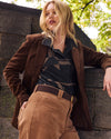 Maine Stretch Flannel Shirt - Mushroom Cap Plaid | Plus Size & Straight Size Women's Fashion | Universal Standard