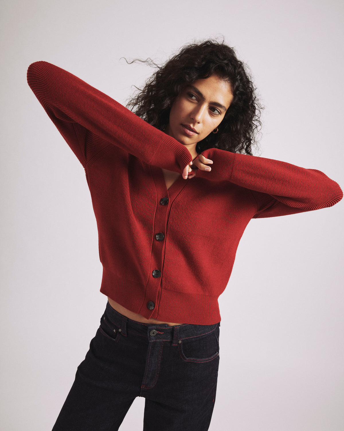 Better-Than-Wool Cardigan - Autumnal Red | Plus Size & Straight Size Women's Fashion | Universal Standard