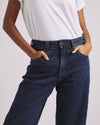 Stevie High Rise Cuffed Straight Leg Jeans - Odeon Blue | Plus Size & Straight Size Women's Fashion | Universal Standard