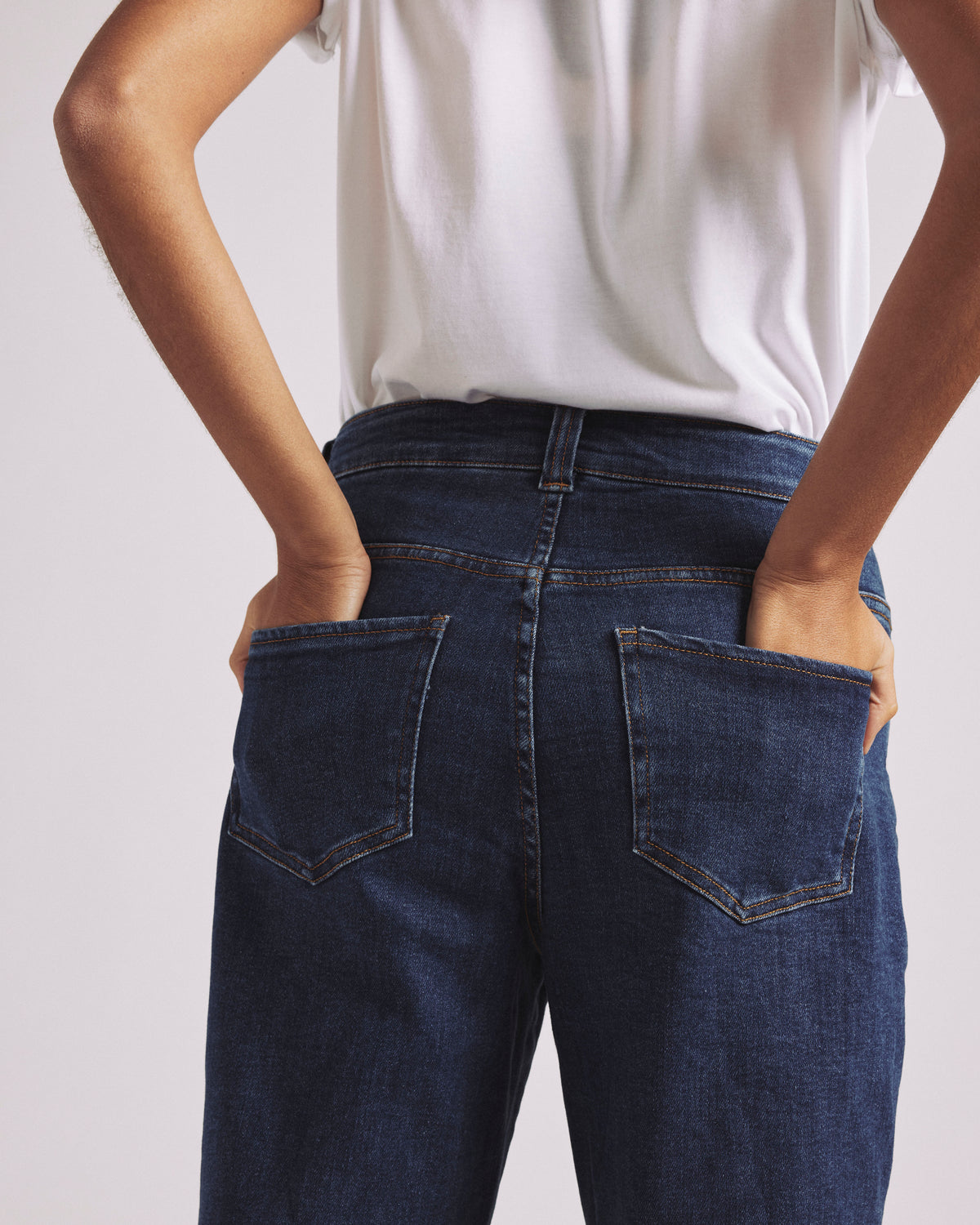Stevie High Rise Cuffed Straight Leg Jeans - Odeon Blue | Plus Size & Straight Size Women's Fashion | Universal Standard