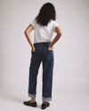 Stevie High Rise Cuffed Straight Leg Jeans - Odeon Blue | Plus Size & Straight Size Women's Fashion | Universal Standard