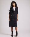 4 Pocket Uniform Ponte Blazer - Navy with Gold Buttons | Plus Size & Straight Size Women's Fashion | Universal Standard