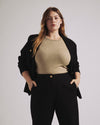 Savvy Fine Knit Sweater Top - Almond Dust | Plus Size & Straight Size Women's Fashion | Universal Standard