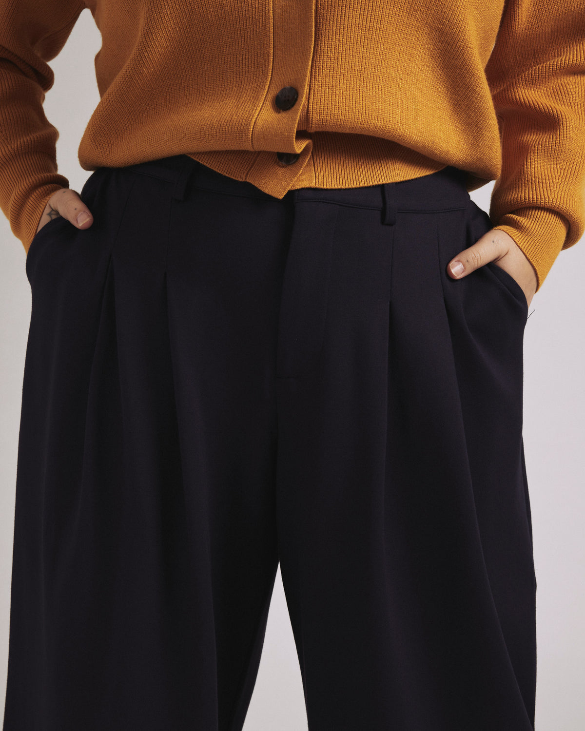 Perfect Palais Wide Leg Ponte Pants - Navy | Plus Size & Straight Size Women's Fashion | Universal Standard